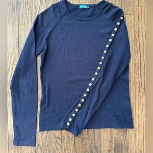 J McLaughlin Long Sleeve Light Weight Knit Sweater Shirt